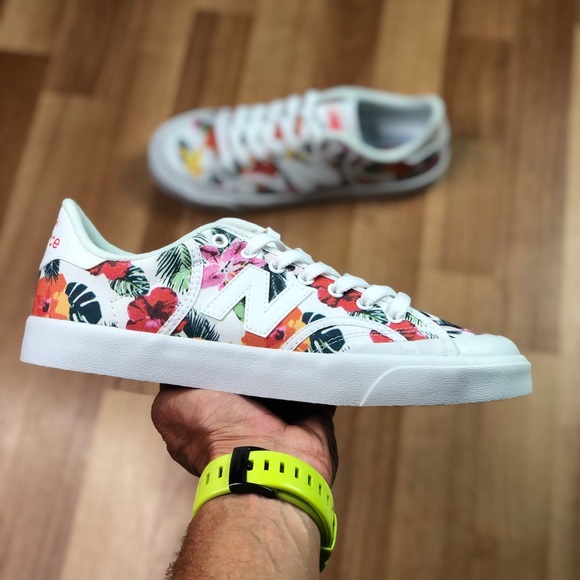 New Balance Pro Court Floral Low Canvas 